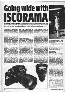Isco Iscorama manual. Camera Instructions.